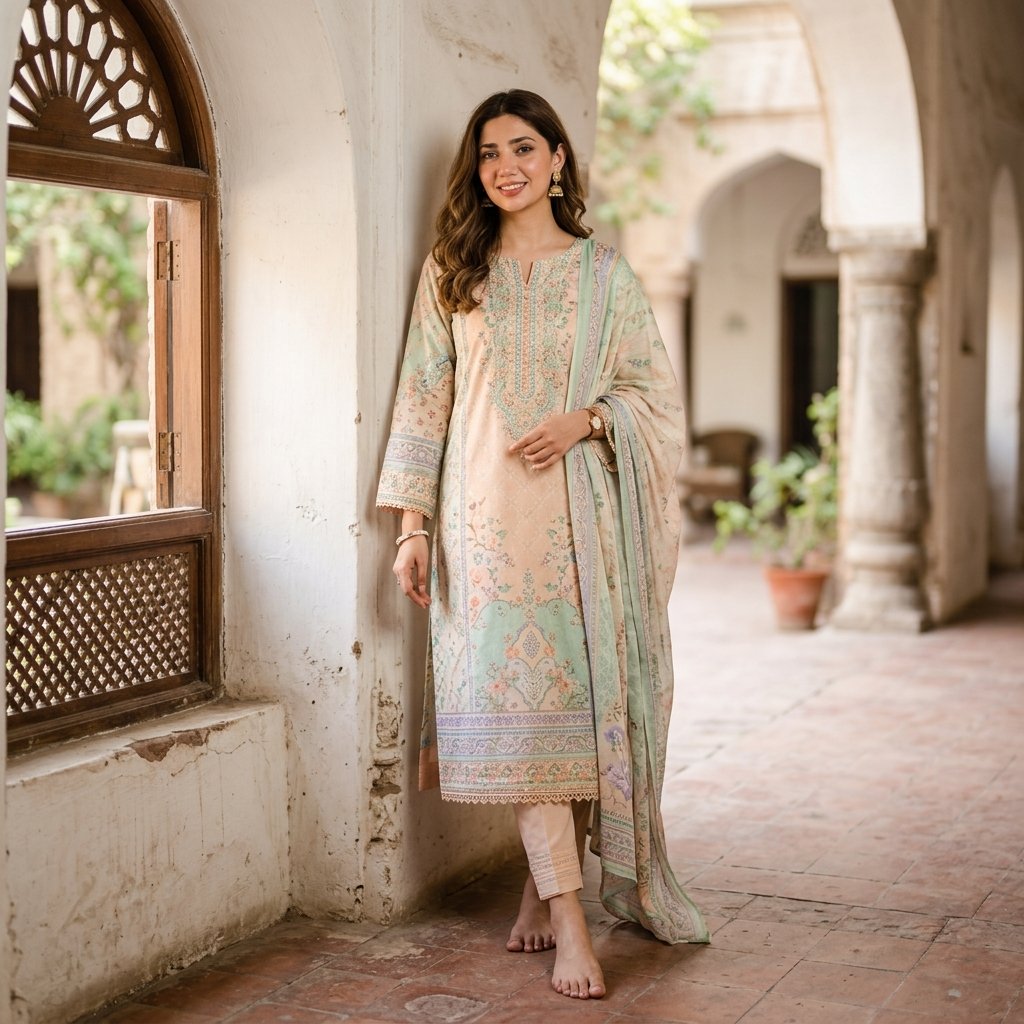Luxury Embroidered Lawn